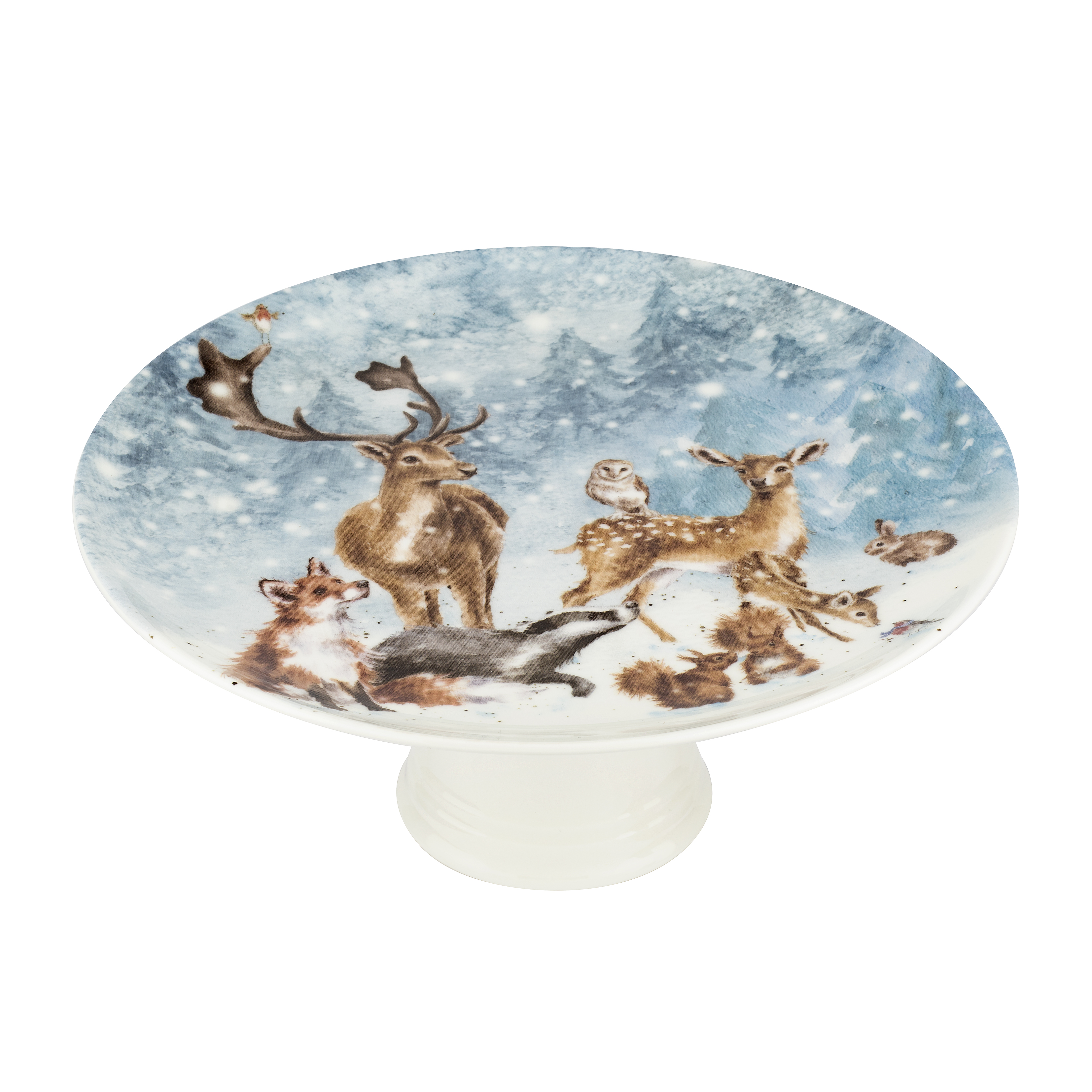 Winter Wonderland Footed Cake Plate (Assorted) image number null